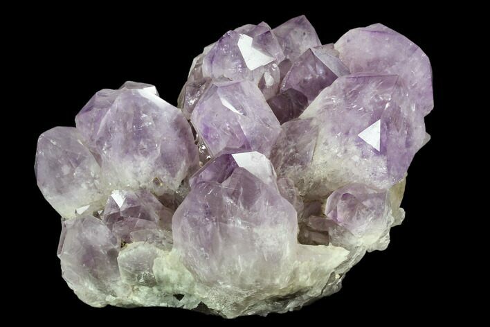 Wide Amethyst Crystal Cluster - Large Points #127155
